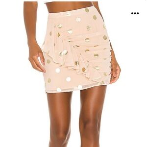 Camilla Coelho • Kaylee Mini Skirt in Blush Gold Size Small